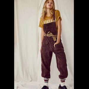 Free People Iris Cord Overalls